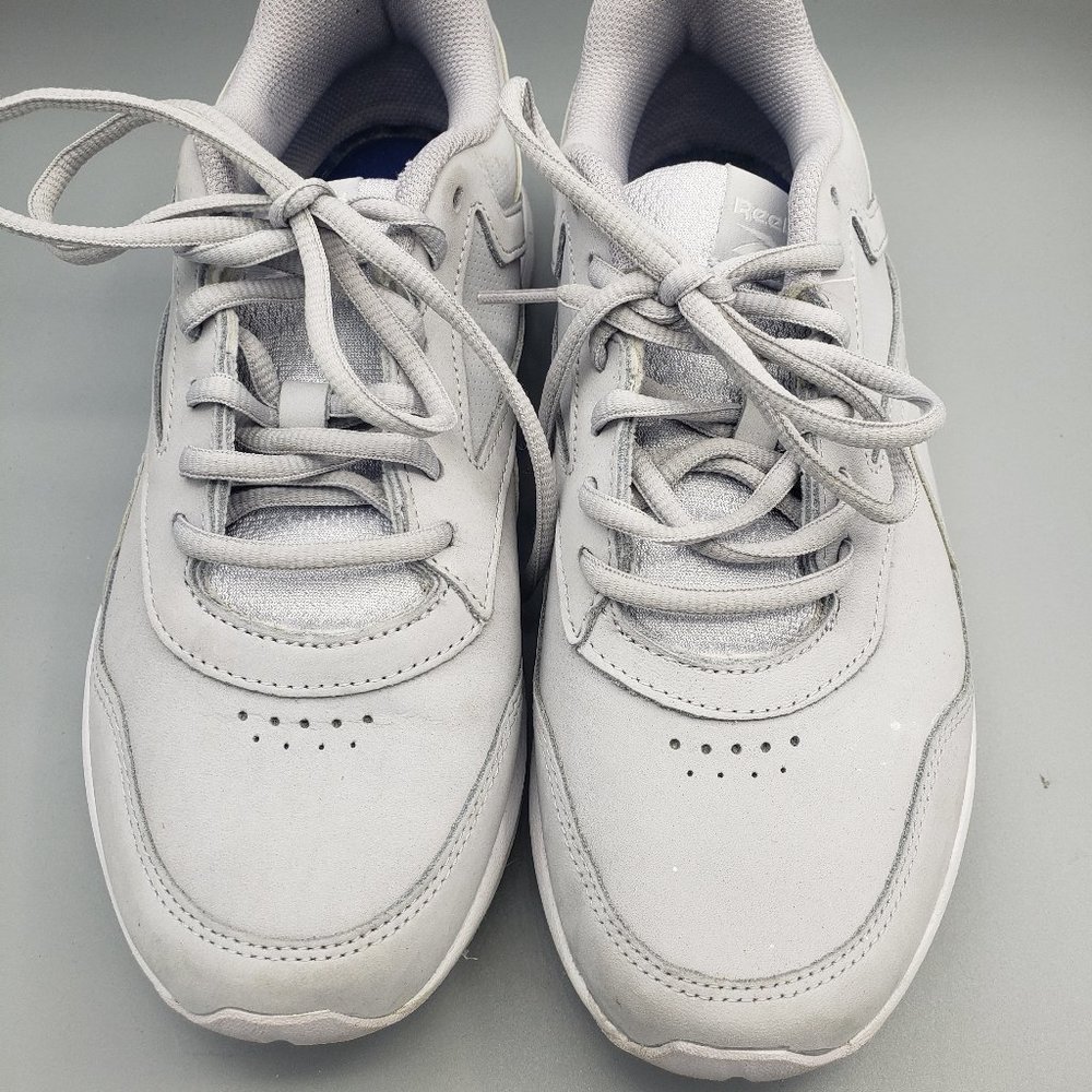 Reebok Walk DMX Gray Lace Up Sneakers